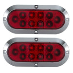 RV 6" Surface Mount Lights | Exterior Oval LEDs | Improved Visibility & Safety