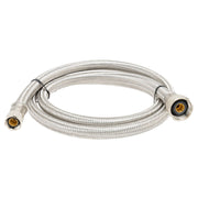 RV Sink Drain Hose | 48" Braided Stainless Steel | 3⁄8" Compression  x ½" FIP