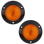 RV 2" LED Surface Mount Light | Round Amber/Amber Trailer Marker or Clearance Light | Improved Visibility & Safety