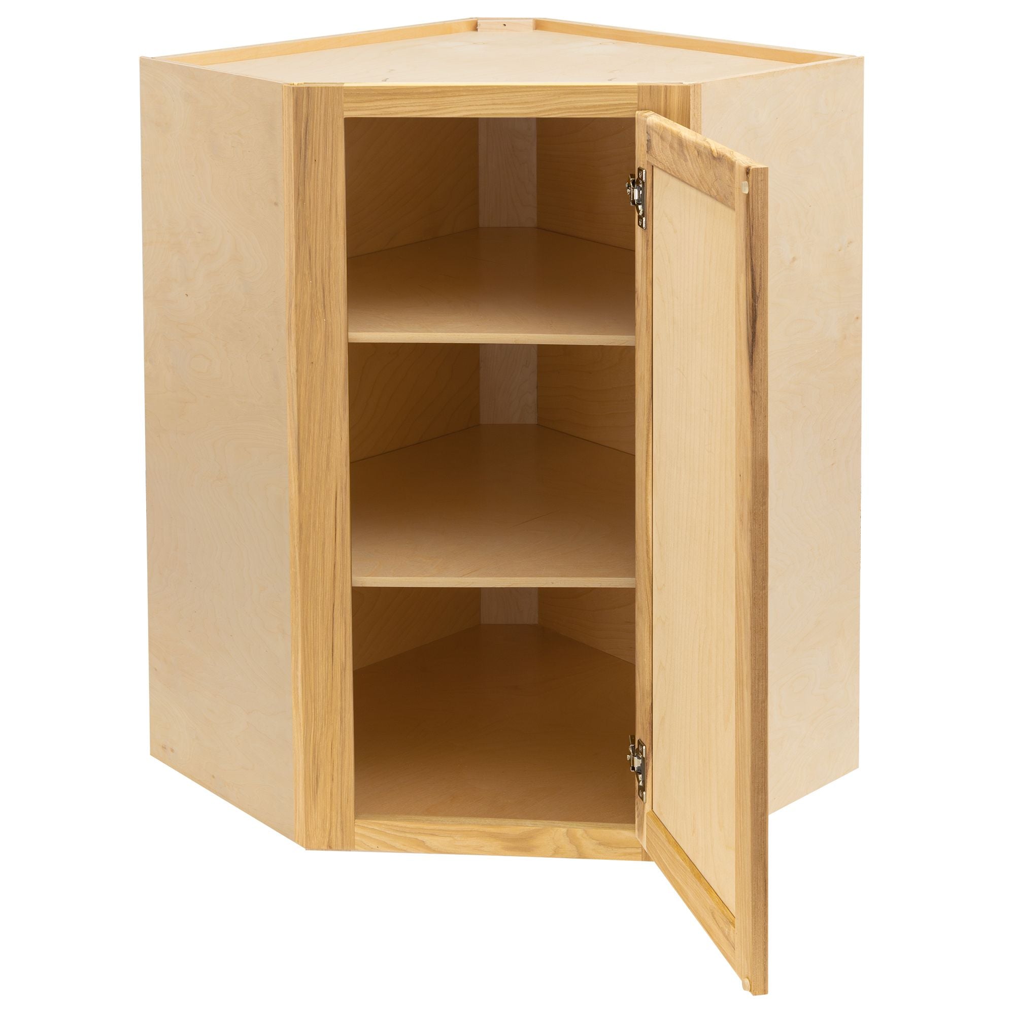 RV Corner Wall Cabinet | Rustic Hickory
