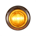 3/4" Bullet Lights | Amber/Amber LED | Clearance Marker | Exterior Lighting for Safety