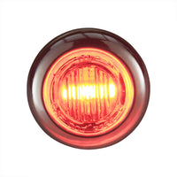 3/4" Bullet Lights | Red/Red LED | Clearance Marker | Exterior Lighting for Safety