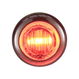 3/4" Bullet Lights | Red/Red LED | Clearance Marker | Exterior Lighting for Safety