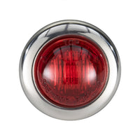 3/4" Bullet Lights | Red/Red LED | Clearance Marker | Exterior Lighting for Safety