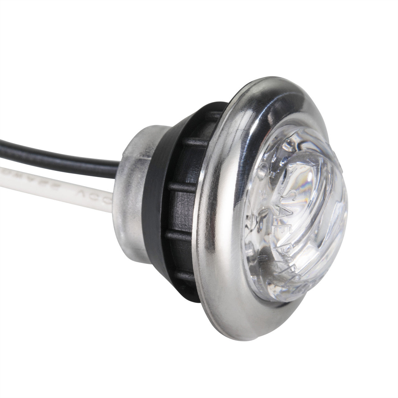 Clearance Marker Trailer Lights | 3/4" LED Clear/Amber Bullet Lights | Exterior Lighting for Safety