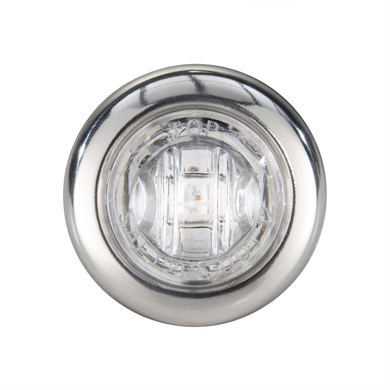 Trailer Clearance Lights | ¾" LED Clear/Red Bullet