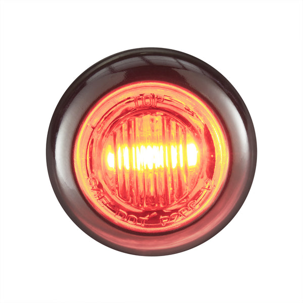 3/4" Bullet Lights | Clear/Red LED | Clearance Marker | Exterior Lighting for Safety