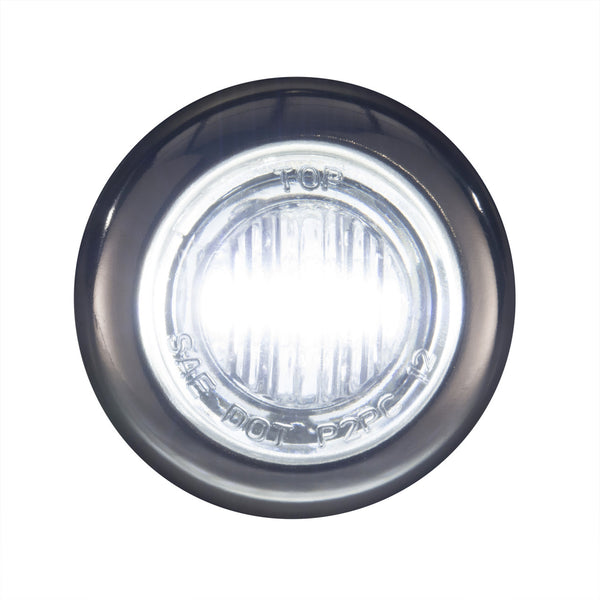 3/4" Bullet Lights | Clear/Clear LED | Clearance Marker | Exterior Lighting for Safety