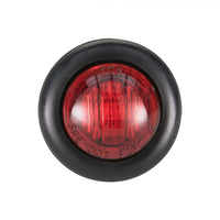 3/4" Bullet Lights | Red/Red LED | Clearance Marker | Exterior Lighting for Safety