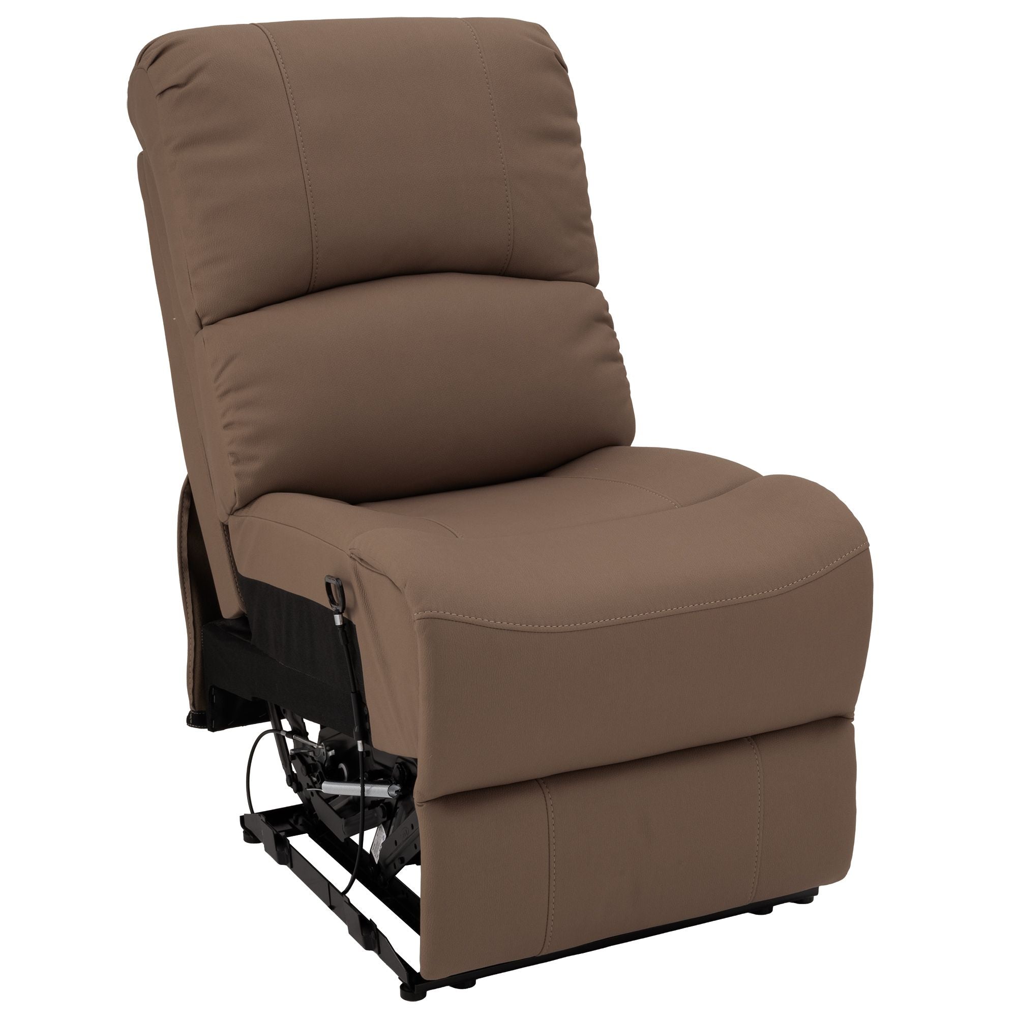 RV Sofa 22" Fold Down Center Console with Cupholders and USB-A and USB-C Outlets