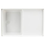 RV Shower Pan Toilet Mount Combo 38" x 23" Left Drain | White