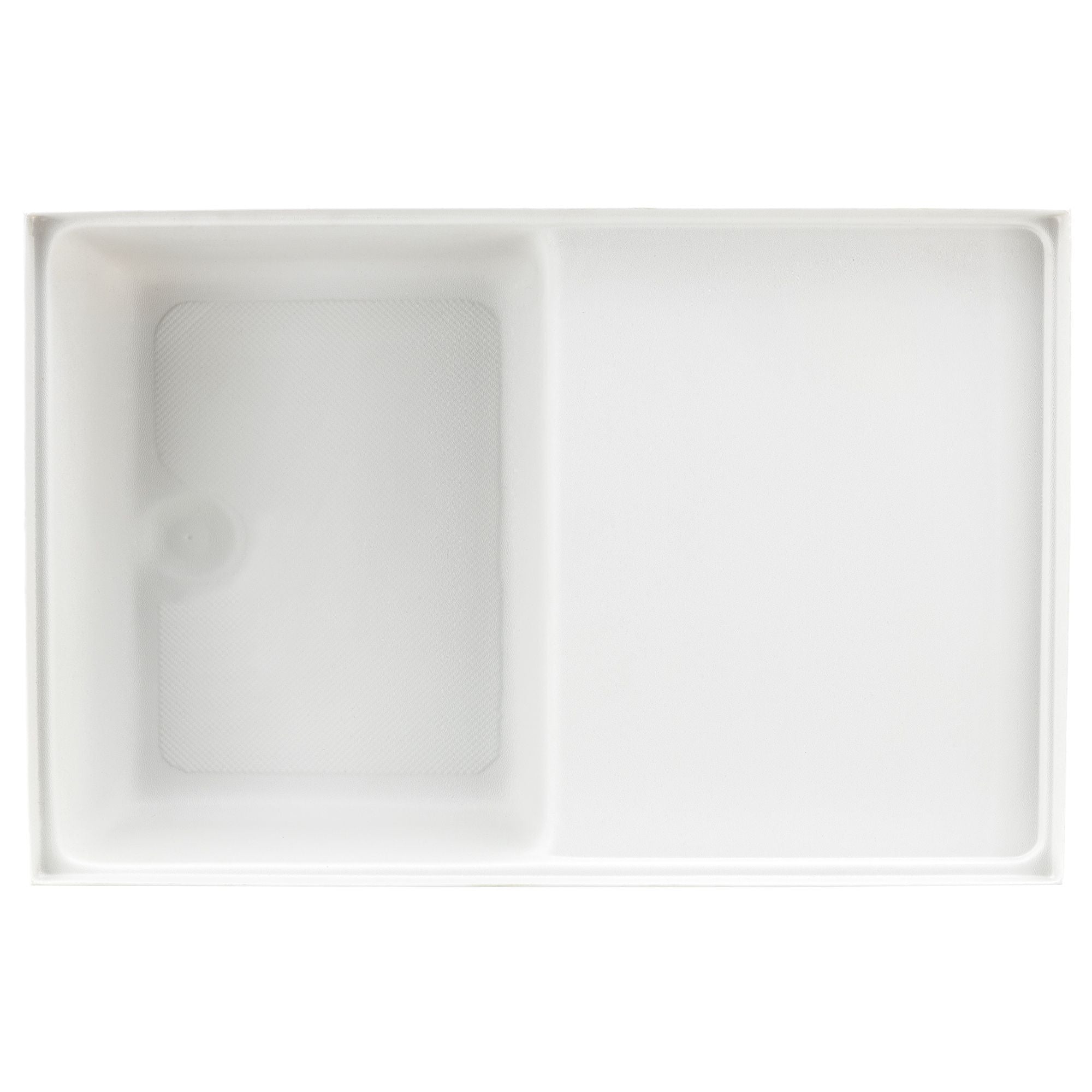 RV Shower Pan Toilet Mount Combo 38" x 23" Left Drain | White