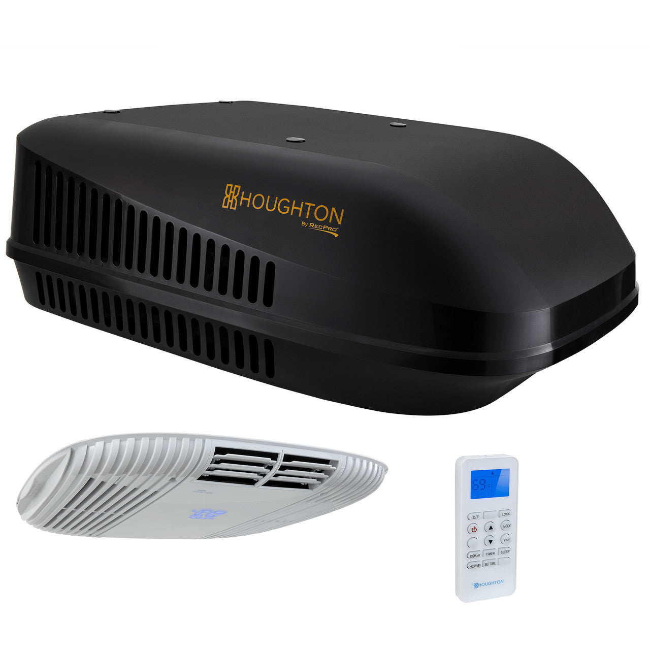RecPro RV Quiet Air Conditioner Unit 15K with Heat Pump | Remote Control