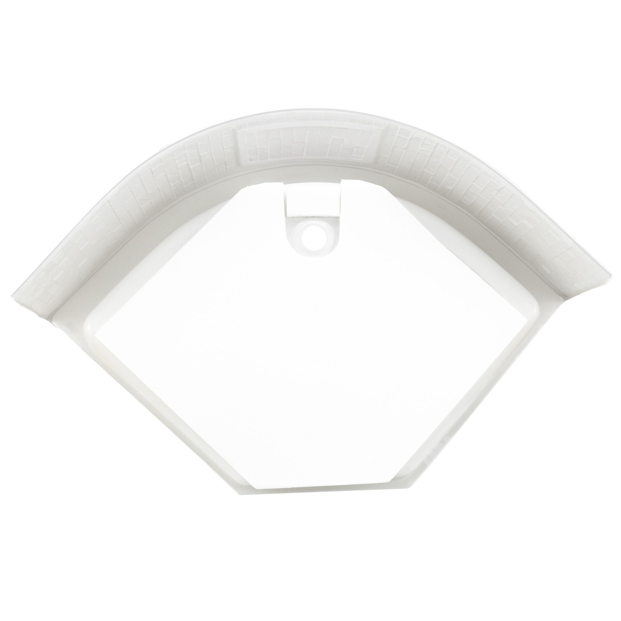 RV Shower Pan Corner Drain 32 ¾" x 32 ¾" x 9 ½" | White