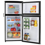 RecPro RV Refrigerator | 12 V | 4.4 Cubic Feet | Black