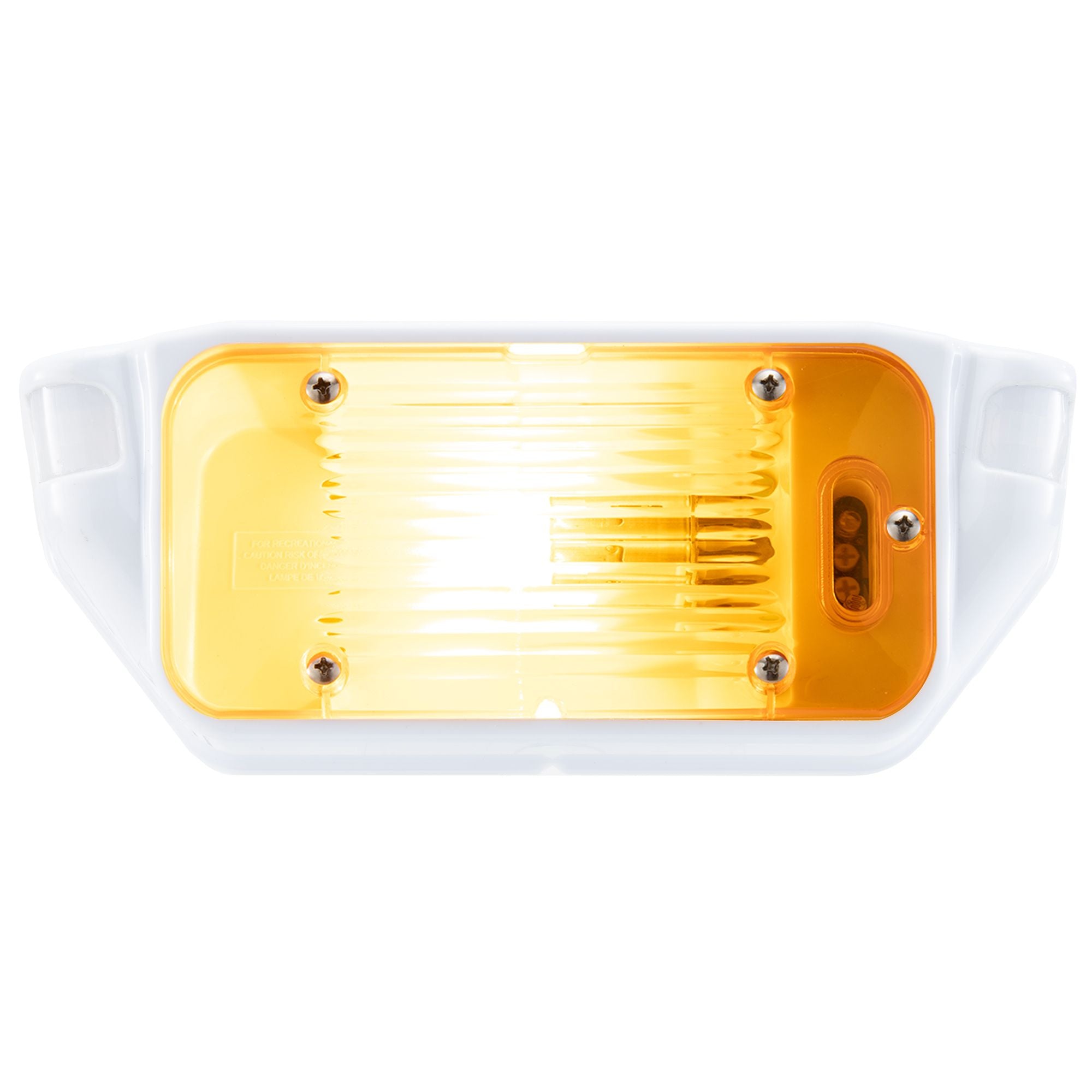 12V Motion Activated Entry Porch Light | Exterior Smart Light | White with Amber Lens