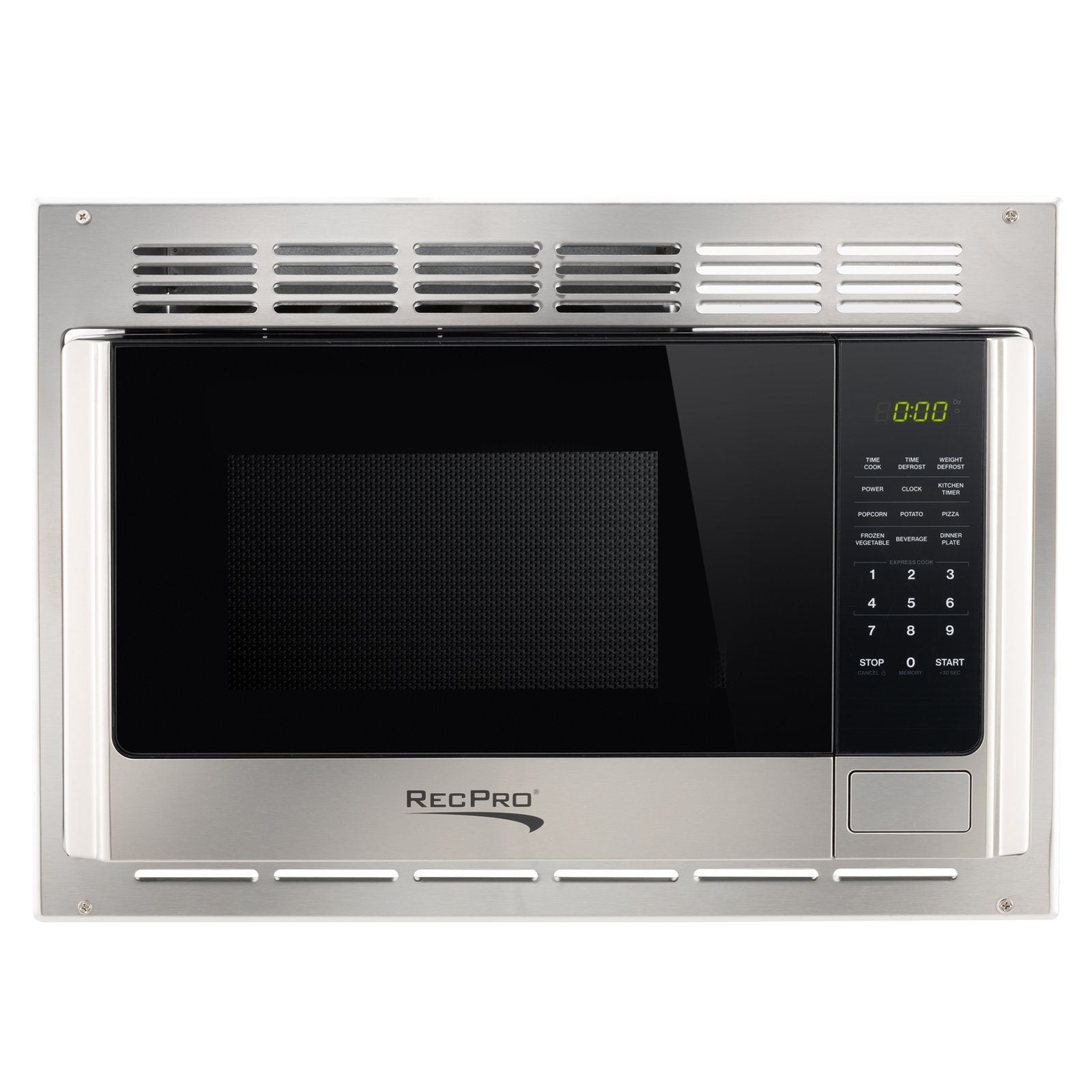 RecPro RV Microwave 1.0 CF. | Stainless Steel | Replaces Greystone and High Pointe