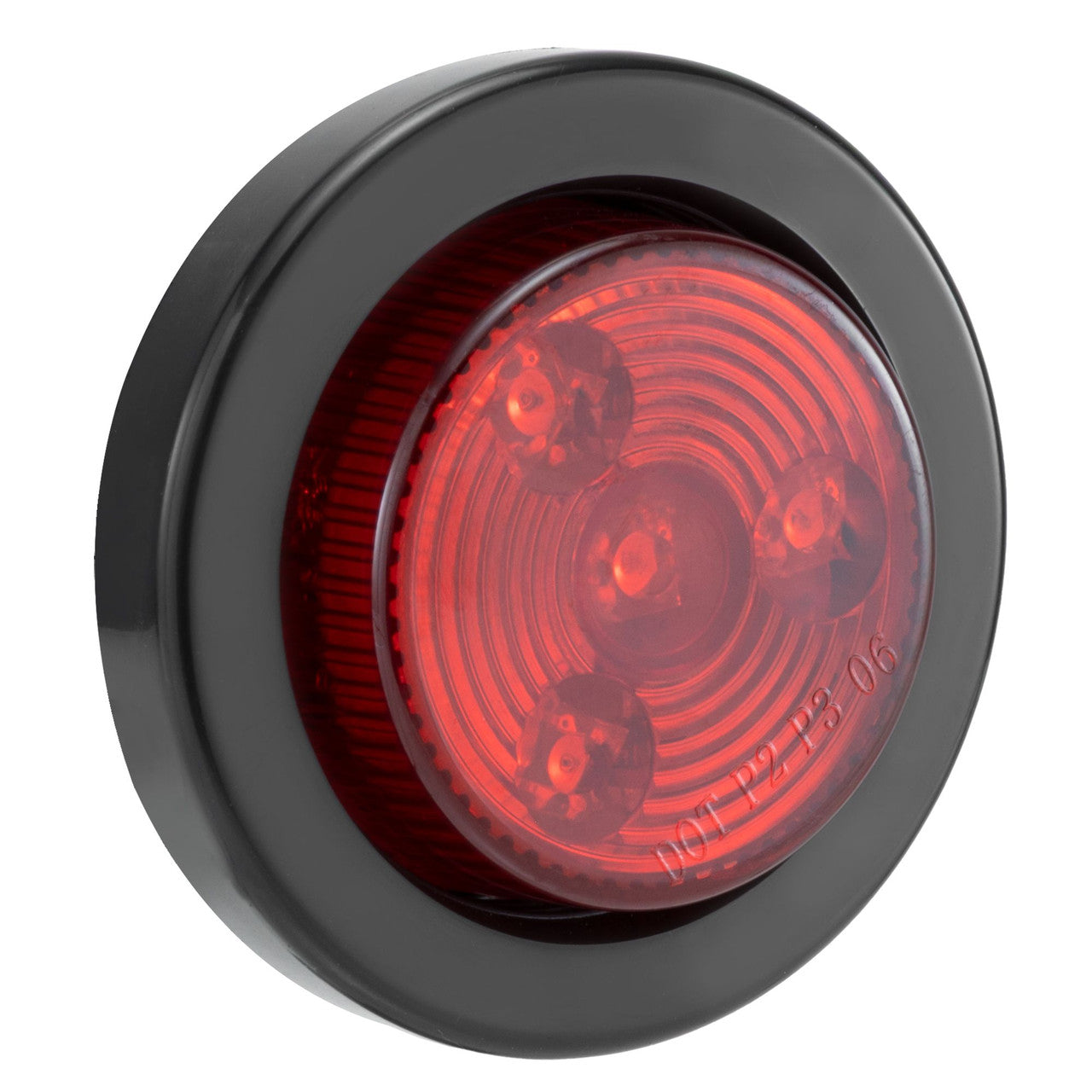 Clearance Marker Trailer Lights | 2" Red/Red Round | Exterior Identification Lights | Improves Visibility & Safety