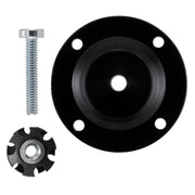 RV Ladder Round Black Pad with Bolt and Insert Nut