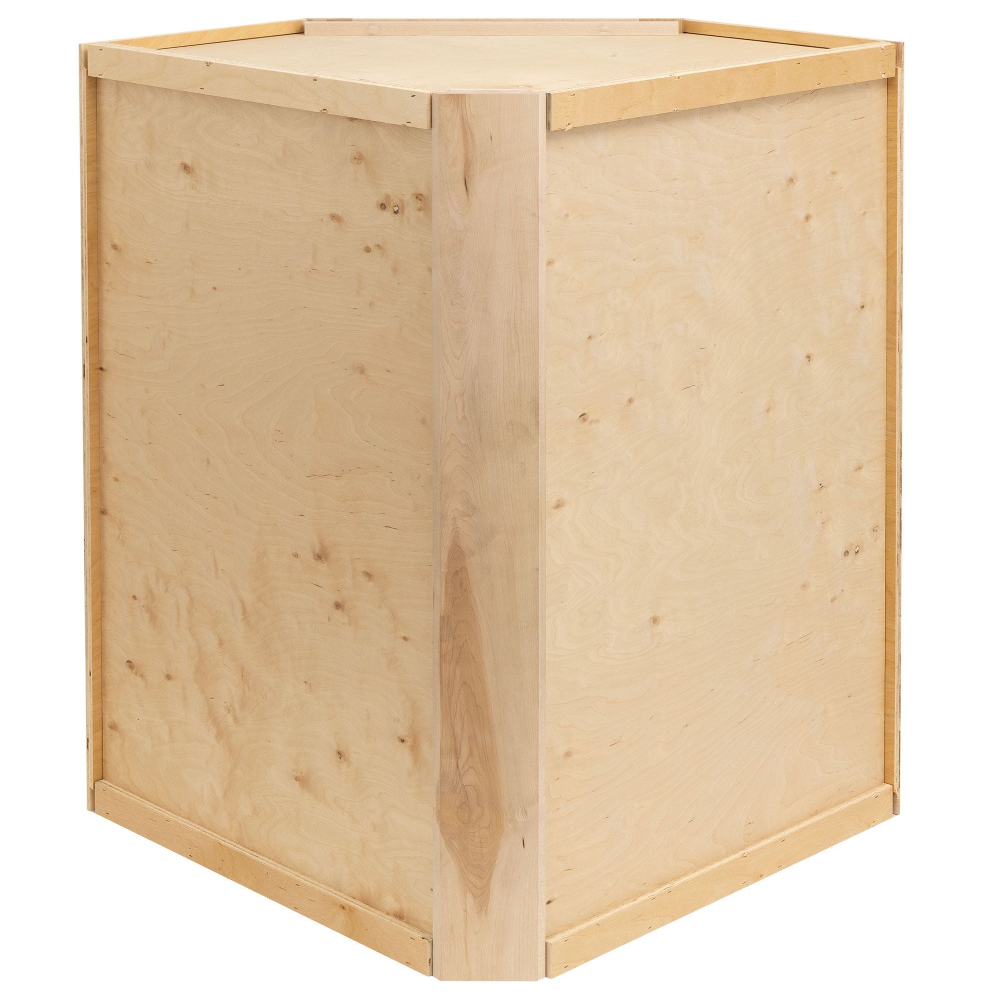 RV Corner Wall Cabinet | Unfinished Maple