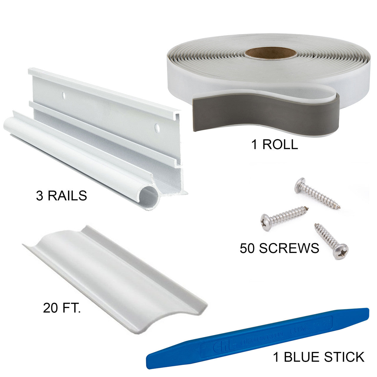 RV Awning Trim with Gutter Kit | 92"