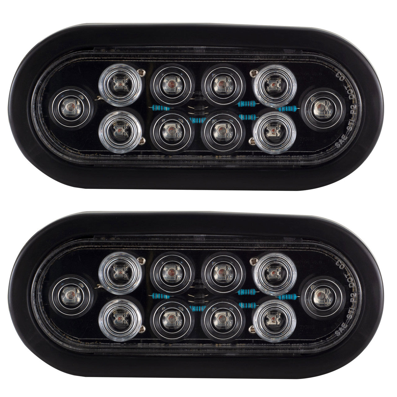 RV LED Tail Light | Oval 6" Sealed | Exterior Lighting | Rear Turning & Breaking Signal Light