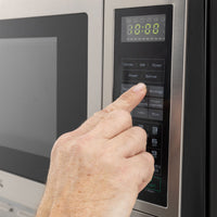 RecPro RV Microwave 1.1 CF. | Stainless Steel | Replaces Greystone and High Pointe