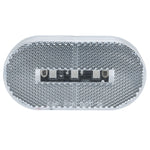 Trailer Marker Lights | LED Oblong 4" x 2" Clear/Amber Lense | Exterior Light for Side Clearance & Visibility