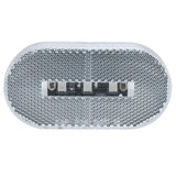 Trailer Marker Lights | LED Oblong 4" x 2" Clear/Amber Lense | Exterior Light for Side Clearance & Visibility