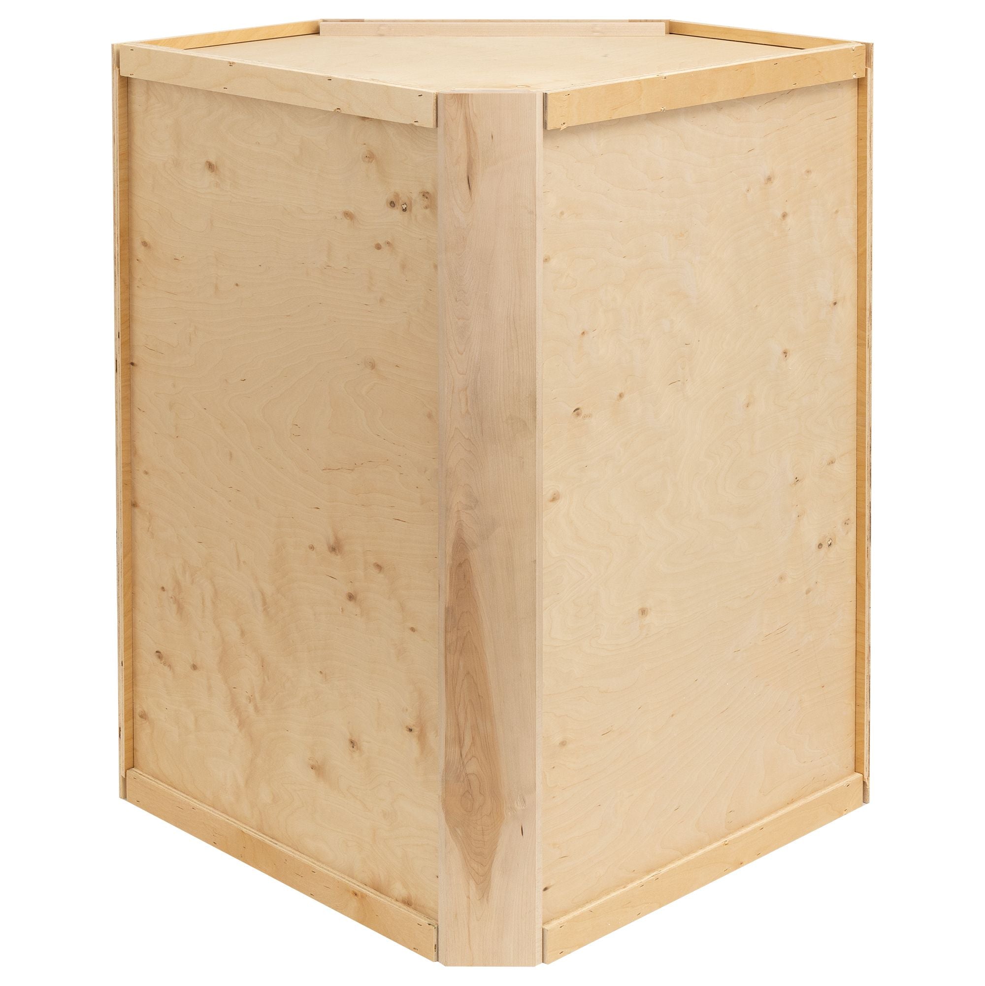 RV Corner Wall Cabinet | Rustic Hickory