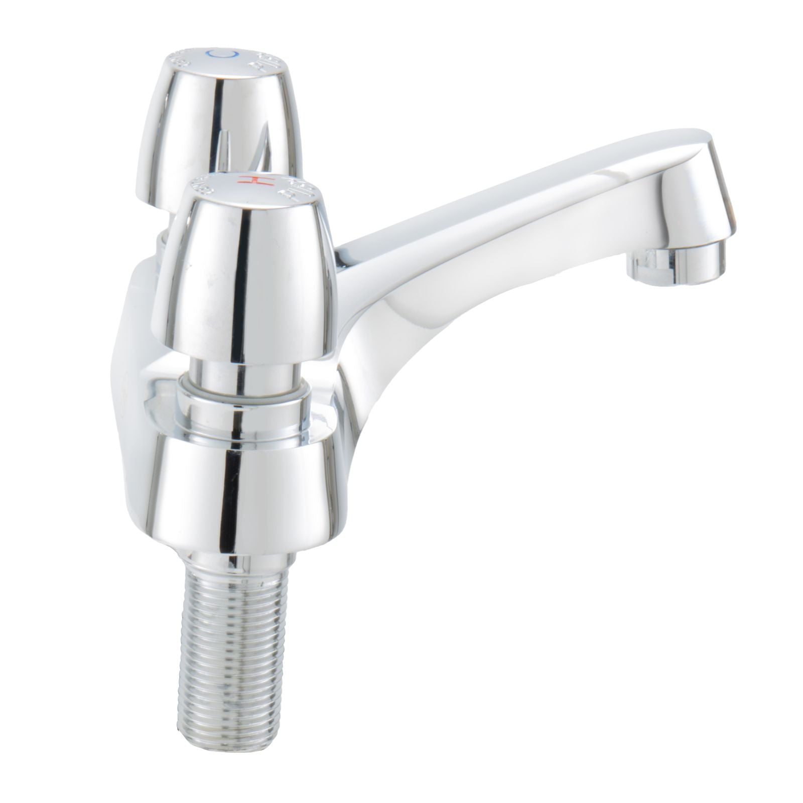 RV Faucet | Central Brass 3137-AN2 with Push Handles | With Hole Cover