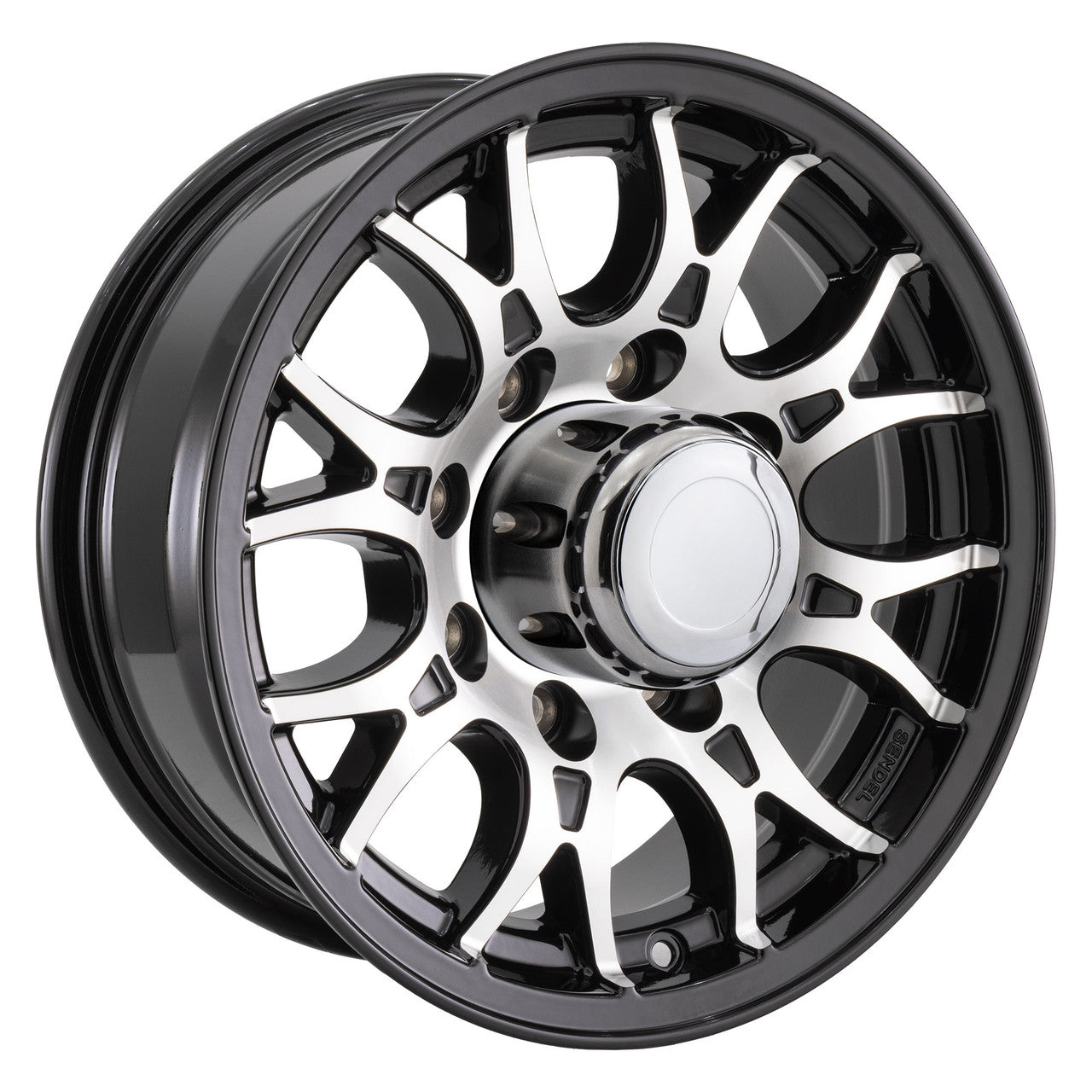 RV Tire and Wheel Package | T16 Black Machine