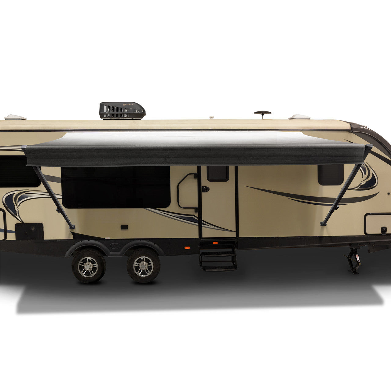 RecPro RV Awning Manual Assembly | Black