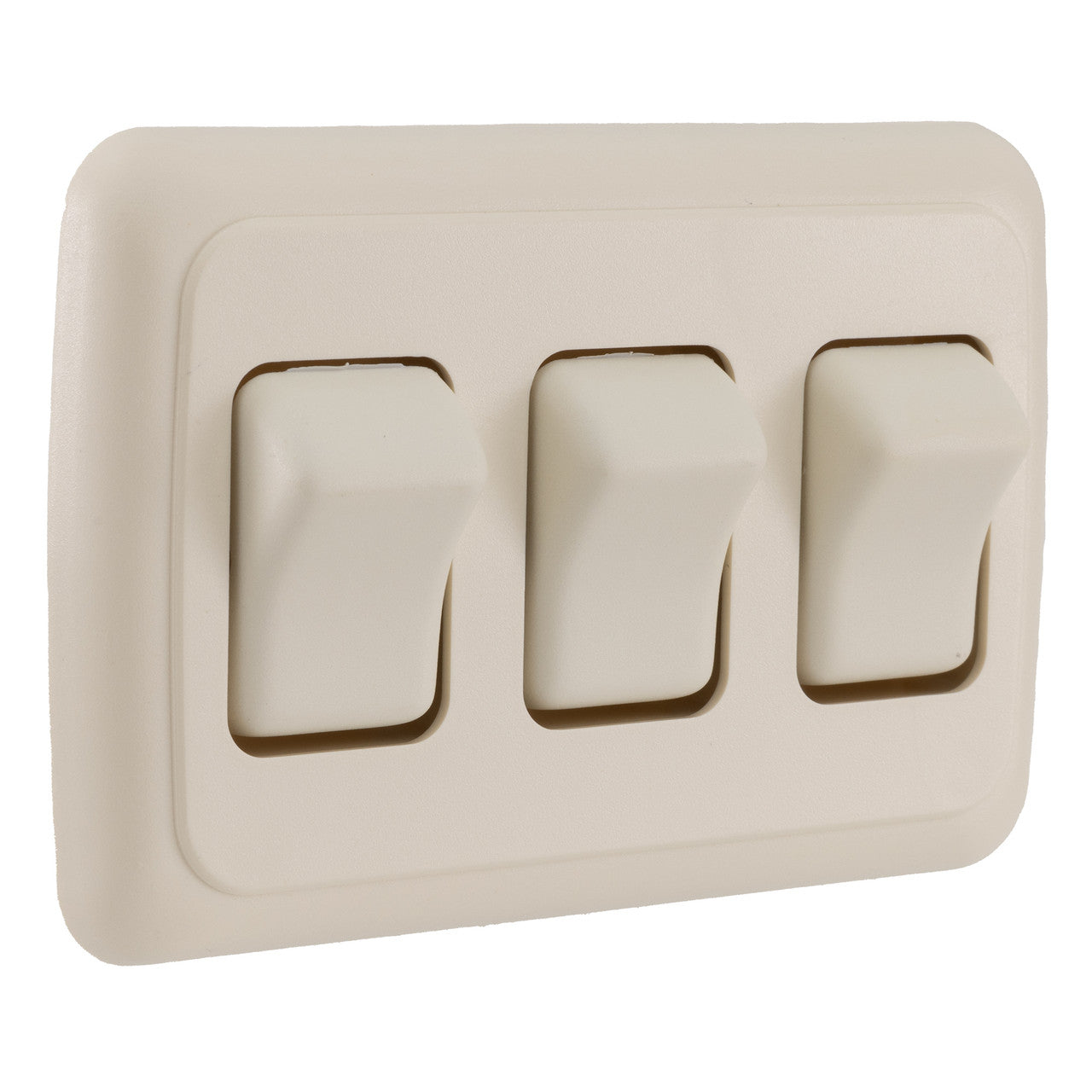 RV Switch | On / Off SPST Switch | 3 Gang Bezel | 12 Volt