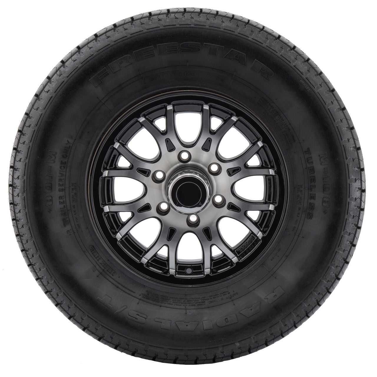 RV Tire and Wheel Package | T16 Black Machine