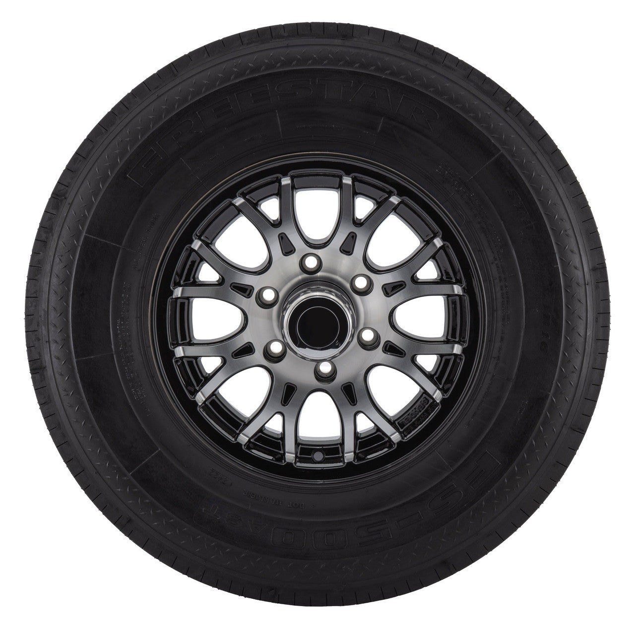 RV Tire and Wheel Package | T16 Black Machine