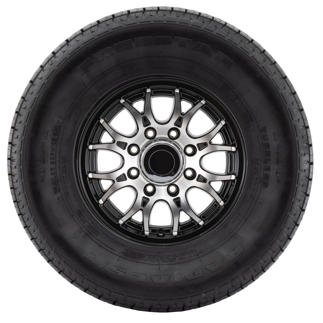 RV Tire and Wheel Package | T16 Black Machine