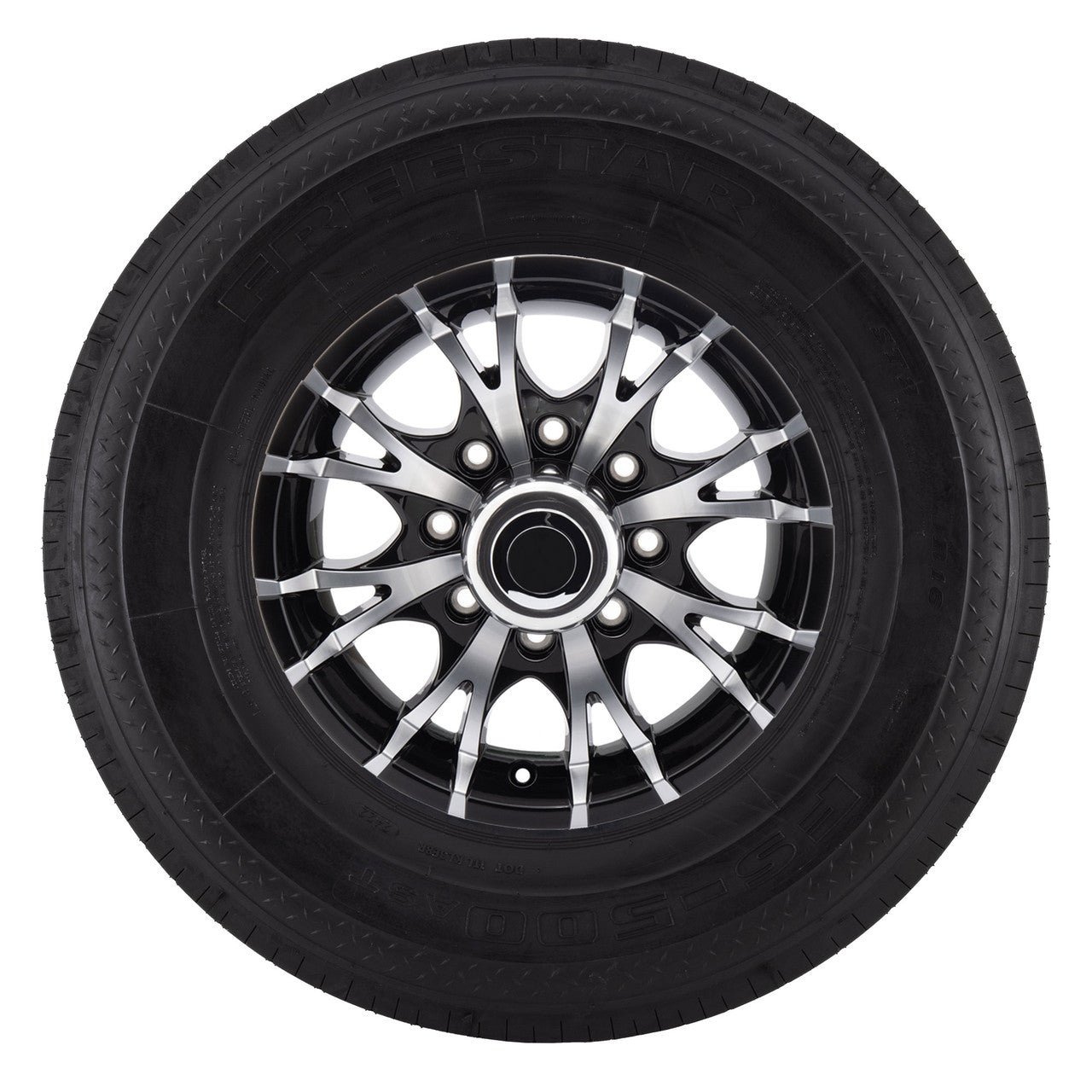 RV Tire and Wheel Package | T07 Black Machine