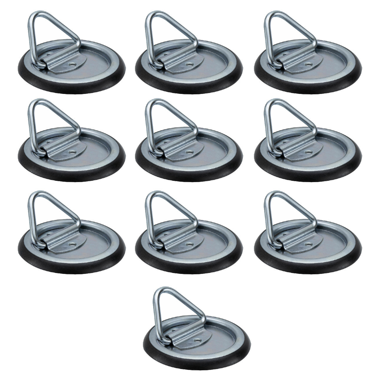 D-Ring Tie-Down Anchor Rope Ring Surface Mount | 1,500 lb Capacity | Perfect for Trailers or Toy Haulers