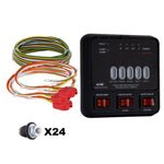 RV KIB Tank Sensor Monitor Panel M25 with Wiring Harness Kit