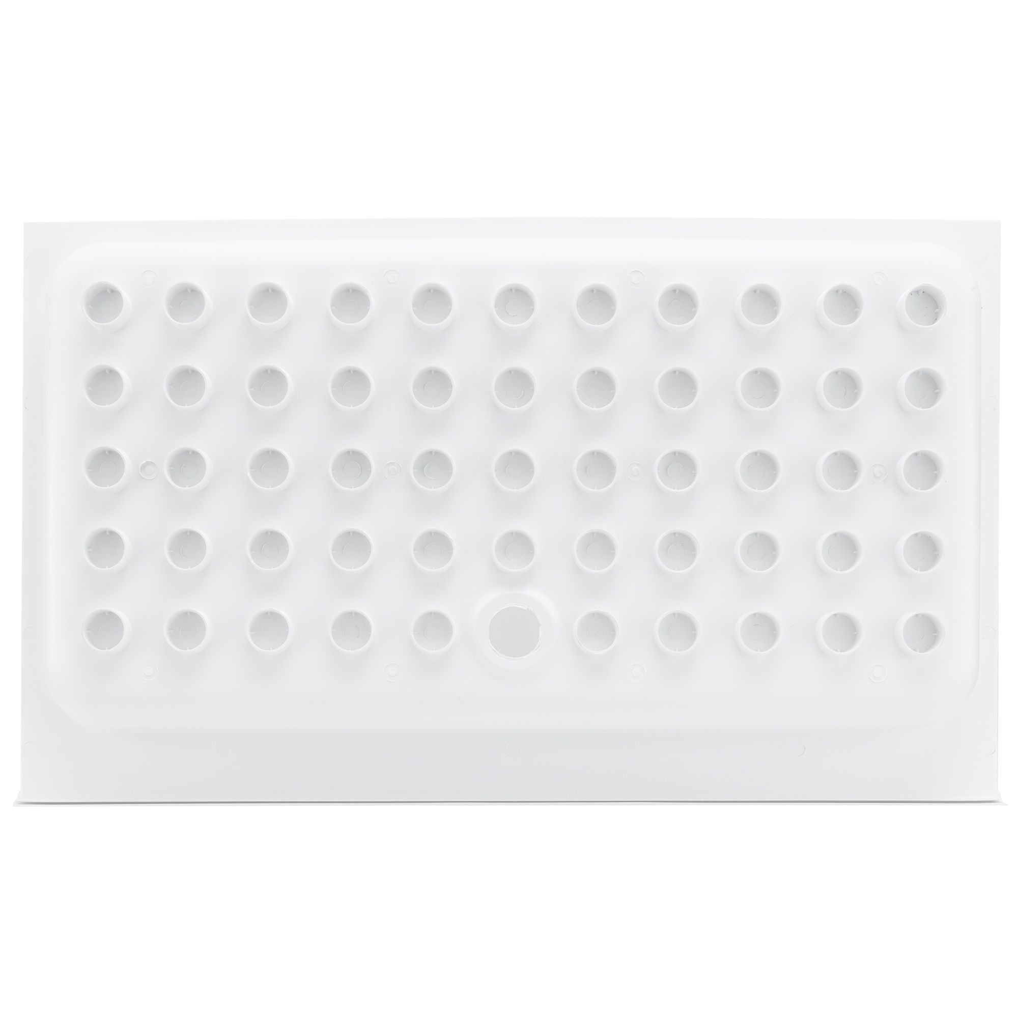 RV Shower Pan 40" x 24" x 5" Center Drain | White