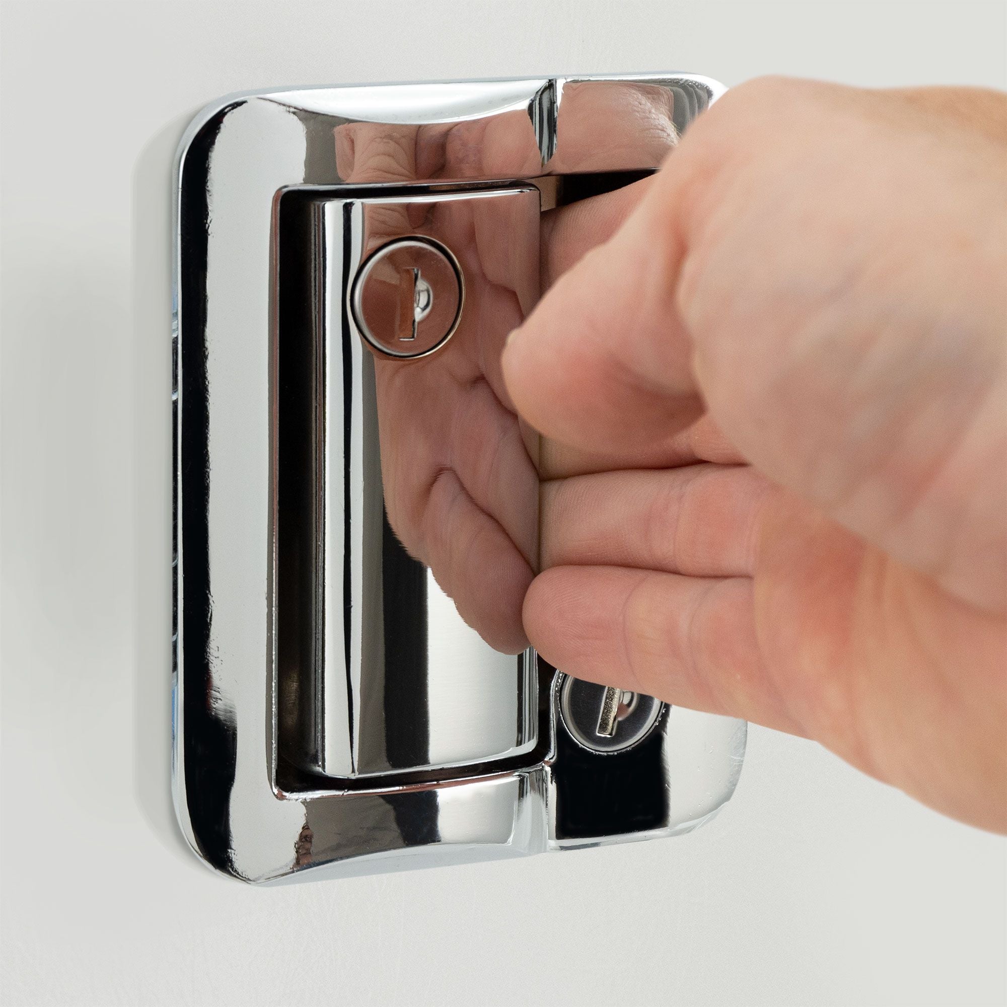 RV Door Lock | Paddle Entry with Deadbolt | Chrome