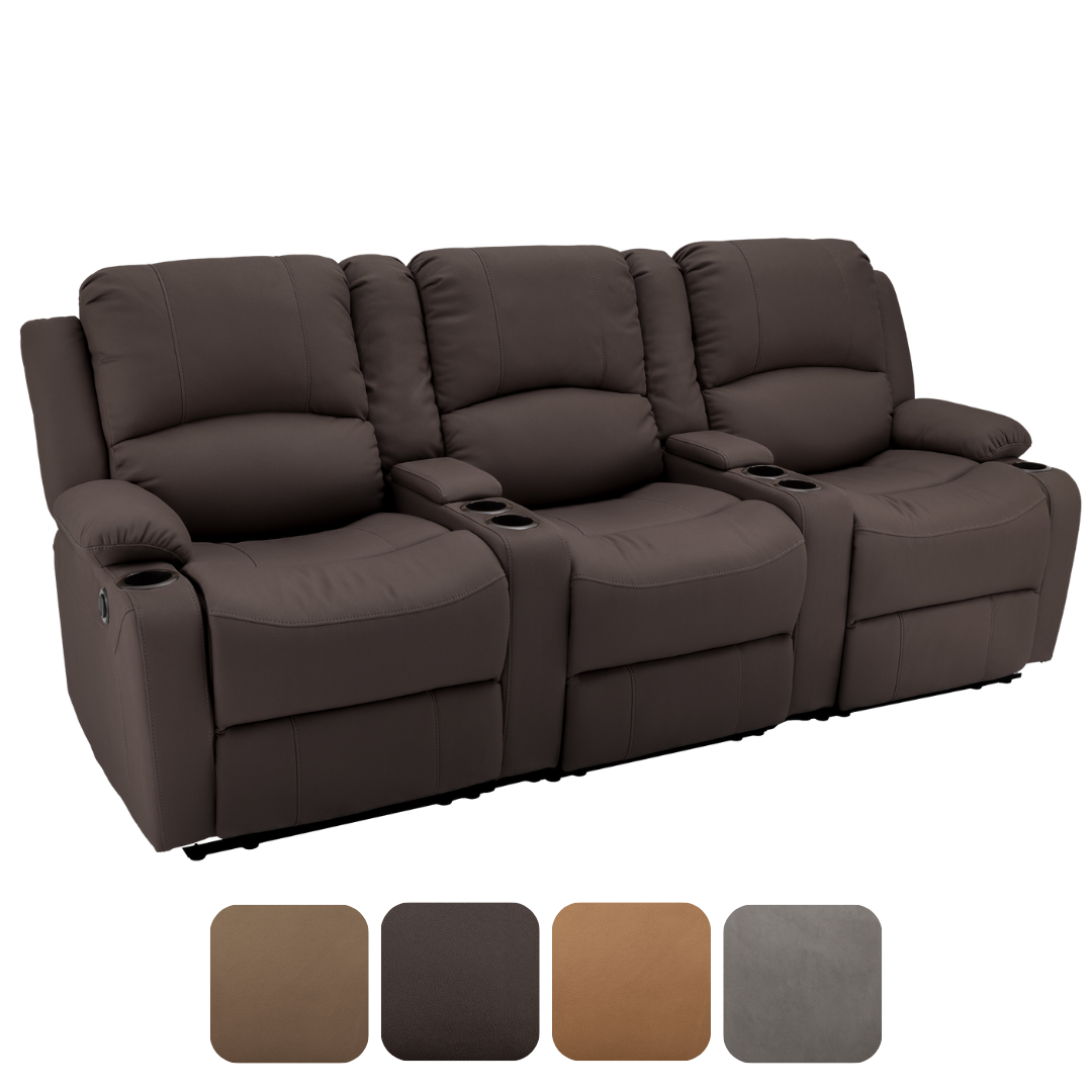 RV Wall Hugger Sofa 94" Powered Reclining Theater Seats