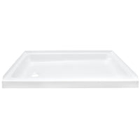 RV Shower Pan 32" x 24" x 5" Left Drain | White