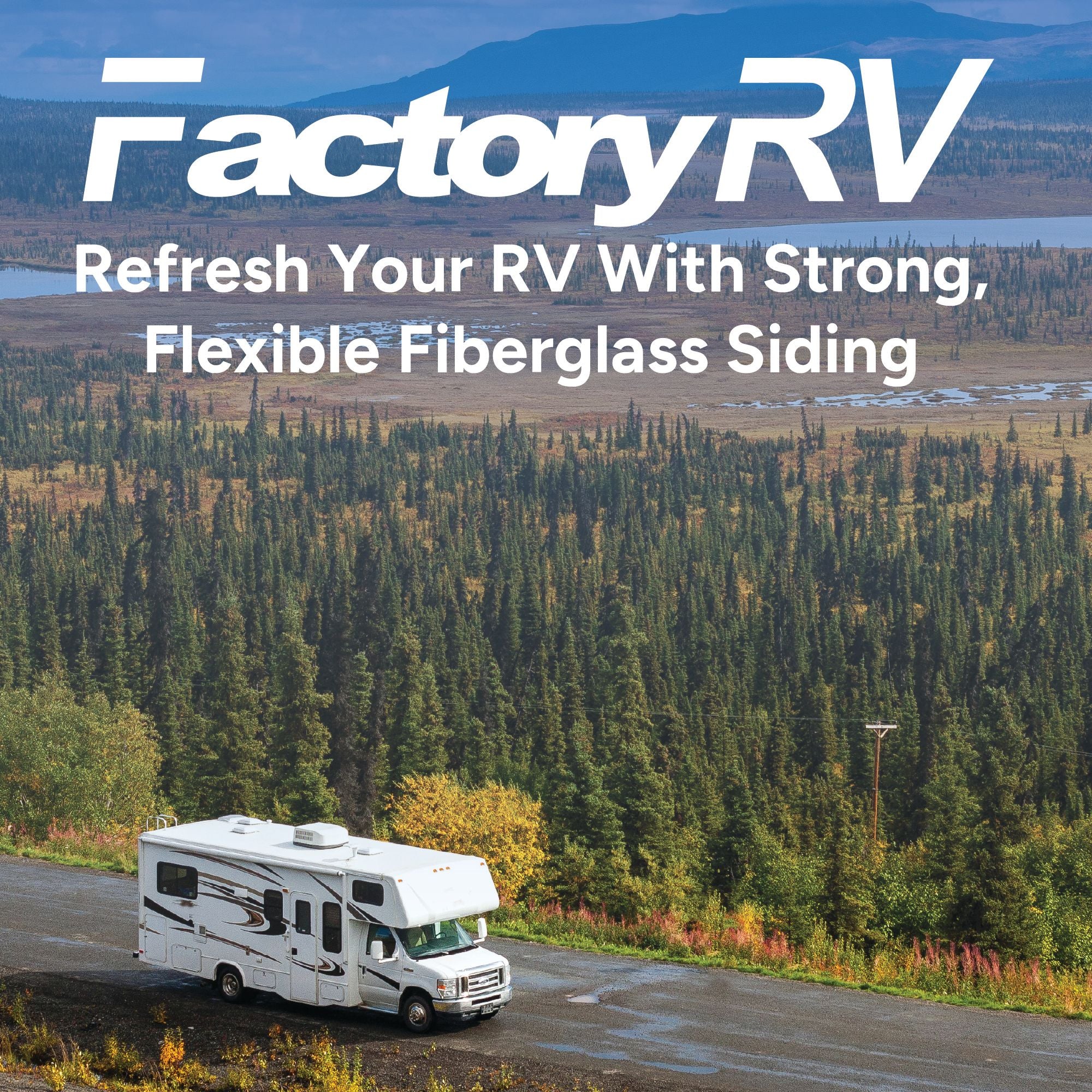 RV Fiberglass Siding & Roofing 102" | Arctic White