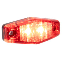 2 ½" Red Rectangular LED Trailer Light | Includes Wires