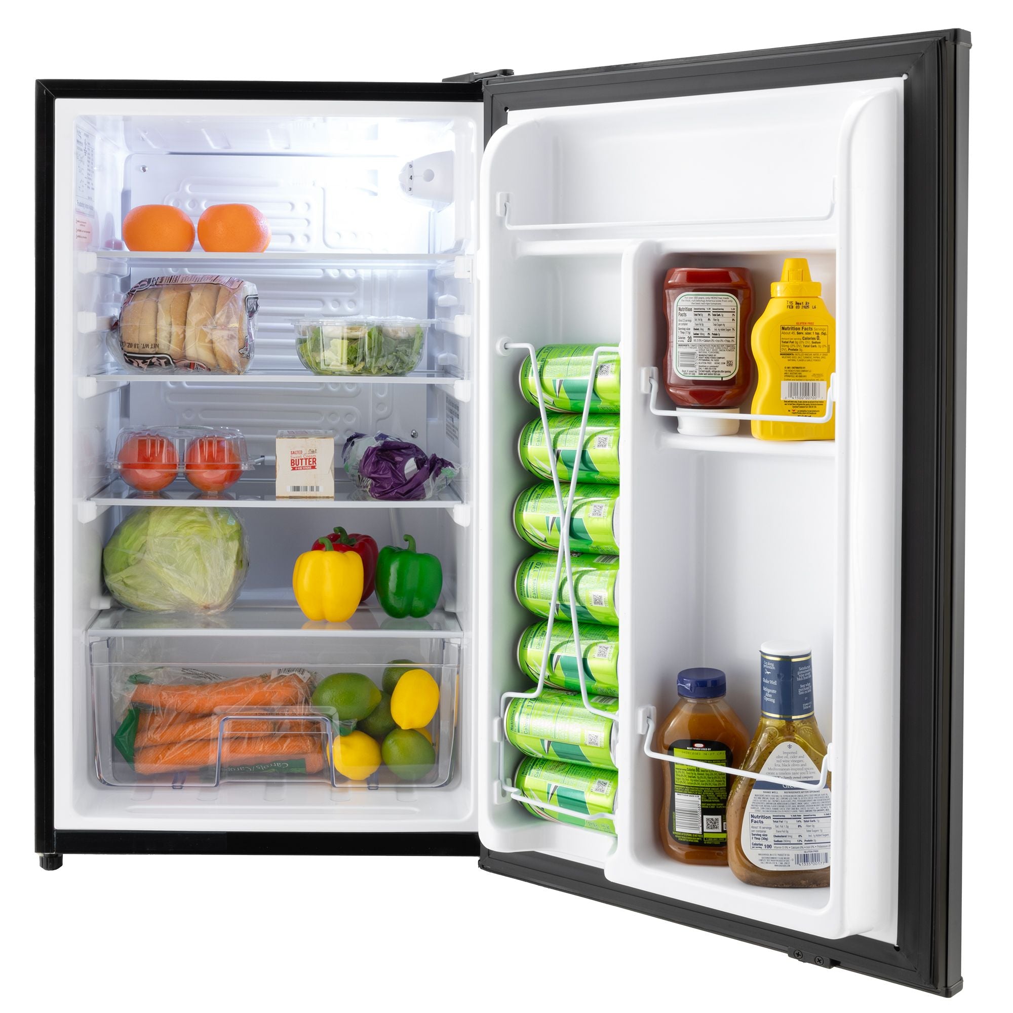 RecPro RV Refrigerator | 12 V | 3.3 Cubic Feet | Black