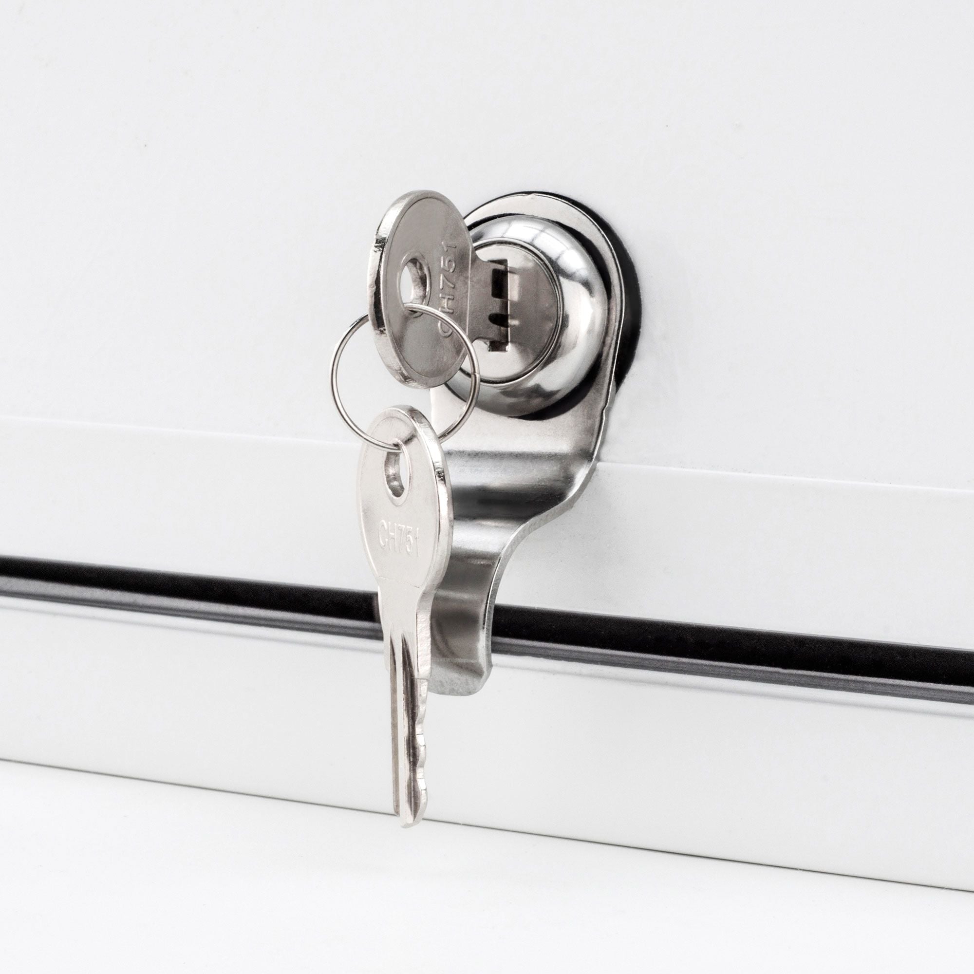RV Compartment Door | Round | White | 18" X 18"