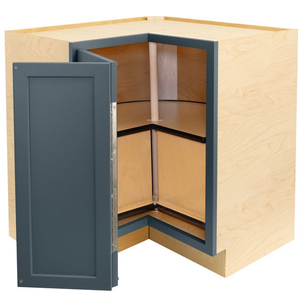 RV Lazy Susan Base Cabinet | Needlepoint Navy