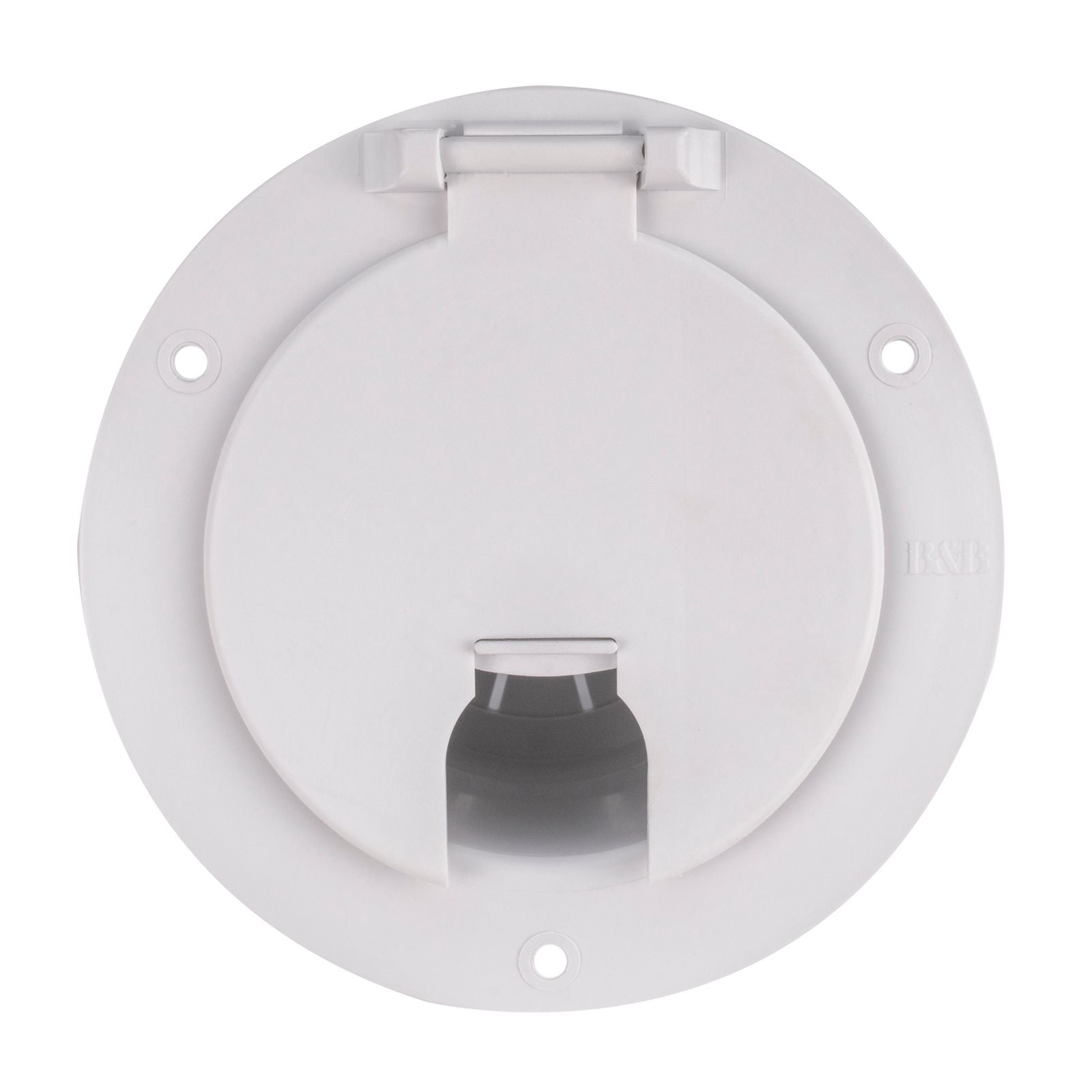 RV Round Power Cord Cover | White